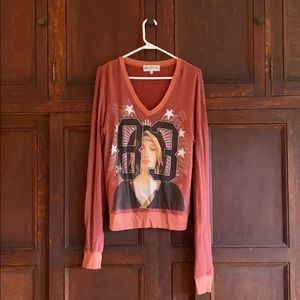 Wildfox NWOT Varsity Angel Baggy Beach Vneck